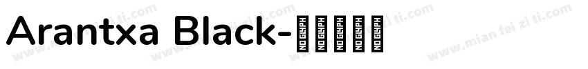Arantxa Black字体转换